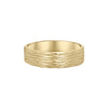 Large River wedding ring in yellow gold