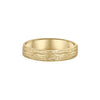 Small River wedding ring in yellow gold