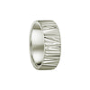 Large Forest wedding ring in white gold