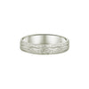 Small River wedding ring in white gold