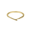 9ct gold twig ring front