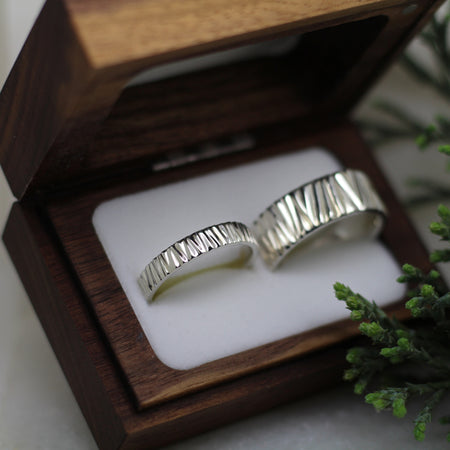 Small Forest alliance en or blanc