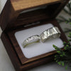 Small Forest wedding ring in white gold