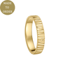 Small Forest wedding ring in yellow gold