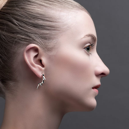 Lightening-hoop-earrings-silver