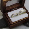 Small River wedding ring in white gold