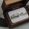 Large River wedding ring in white gold