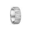 Large Forest wedding ring in white gold