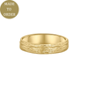 Small River wedding ring in yellow gold