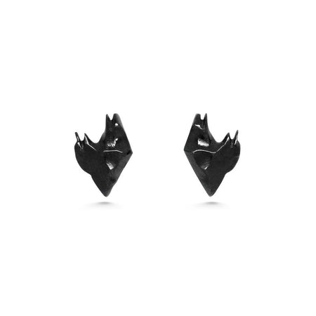 black heart earrings