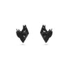 black heart earrings