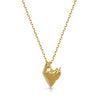 Gold heart pendant