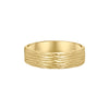 Large River wedding ring in yellow gold