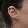 Meteor boucles d'oreilles clous en argent