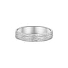 Small River wedding ring in white gold